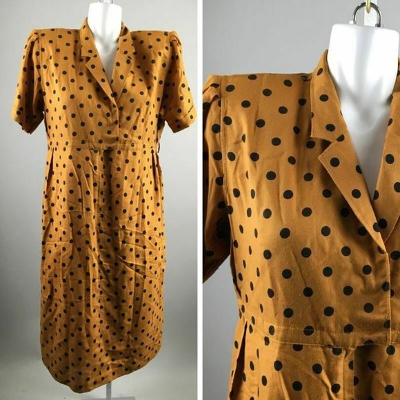 golden dot dress